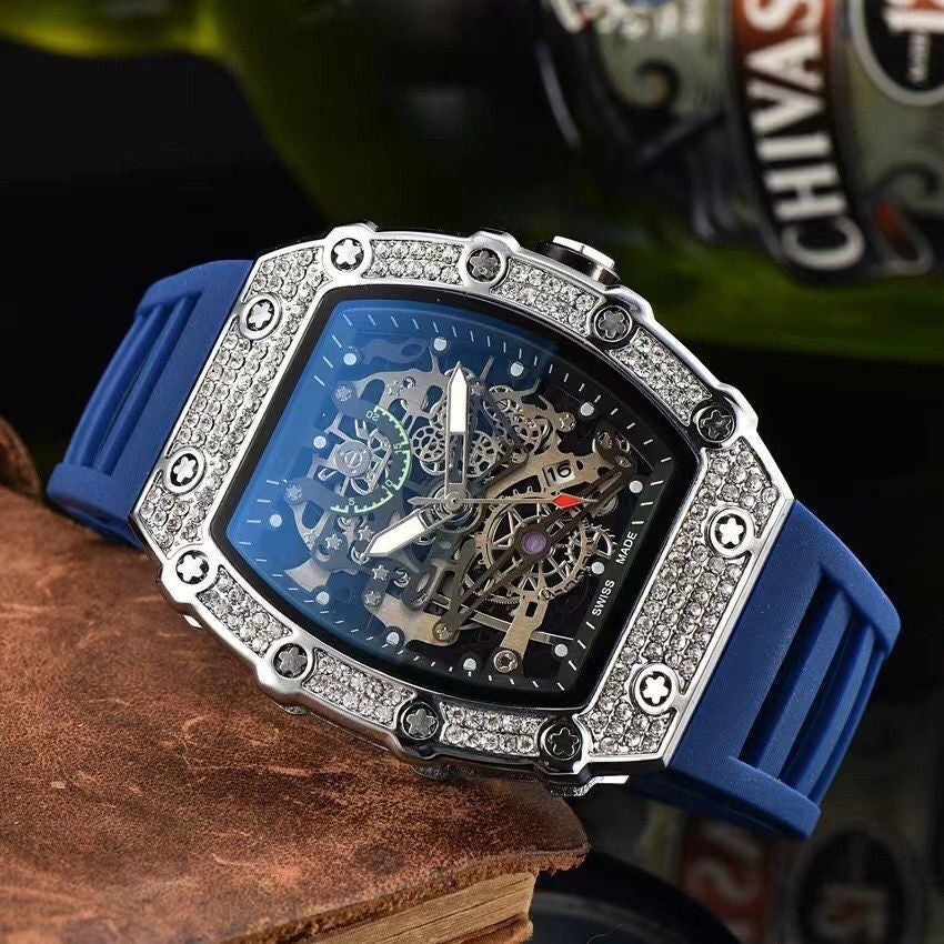 Luxury Men's Fashion Automatic Mechanical Watch - Blue