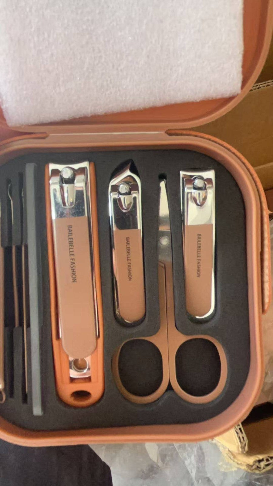 Professional Nail Clipper Set with Case – Manicure Pedicure Grooming Kit Travel