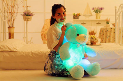 Glowing LED Teddy Bear – Soft Plush Light-Up Toy