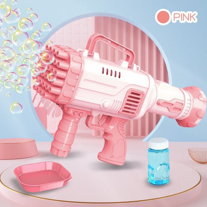 32-Hole Bazooka Bubble Gun – Automatic Electric Bubble Machine