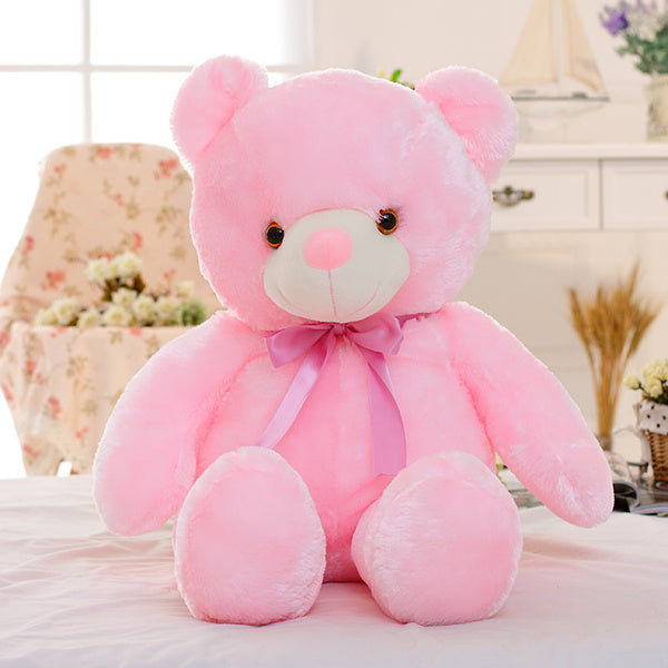 Glowing LED Teddy Bear – Soft Plush Light-Up Toy