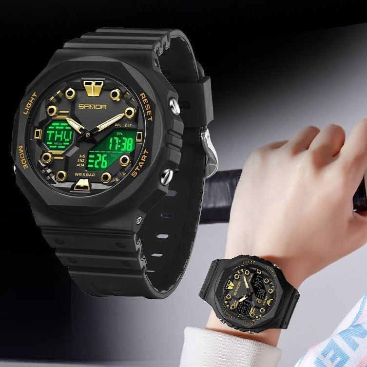 Electronic Watch Multi functional Waterproof Unisex
