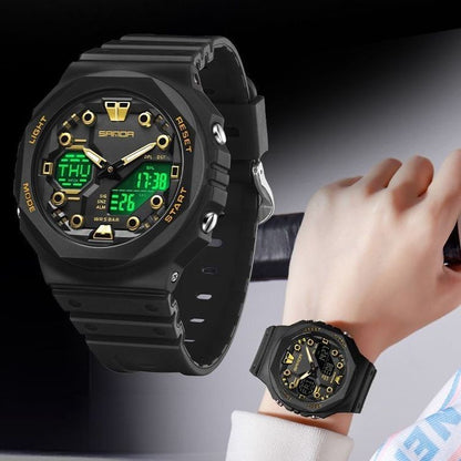Electronic Watch Multi functional Waterproof Unisex