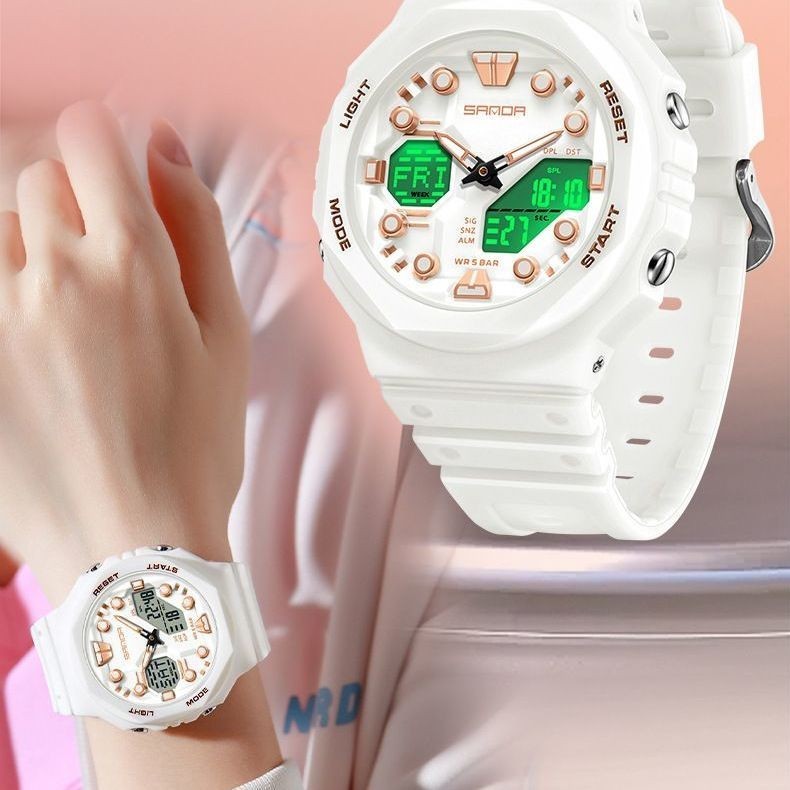 Electronic Watch Multi functional Waterproof Unisex
