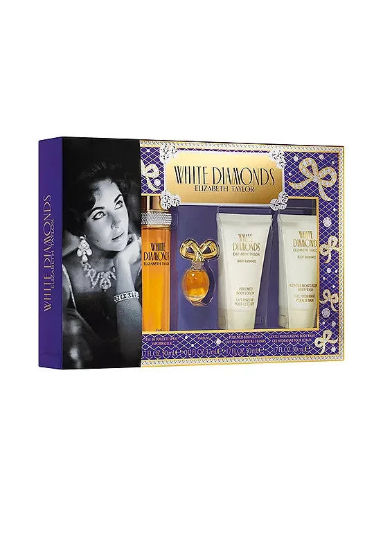 White Diamonds by Elizabeth Taylor, 4 Piece Gift Set women 1.7oz