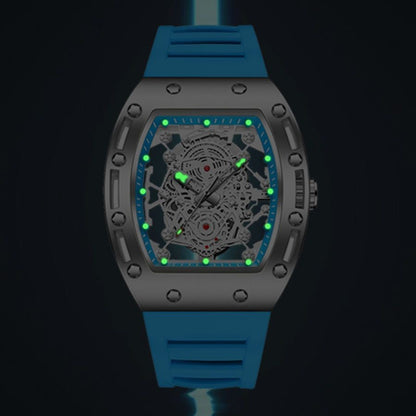 Luxury Men's Fashion Automatic Mechanical Watch - Blue