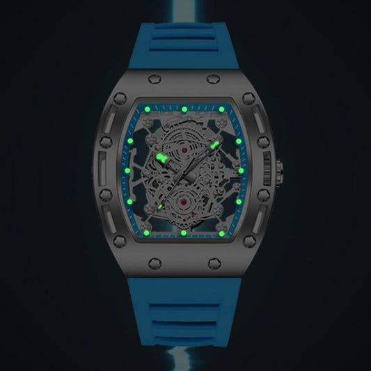 Luxury Men's Fashion Automatic Mechanical Watch - Blue