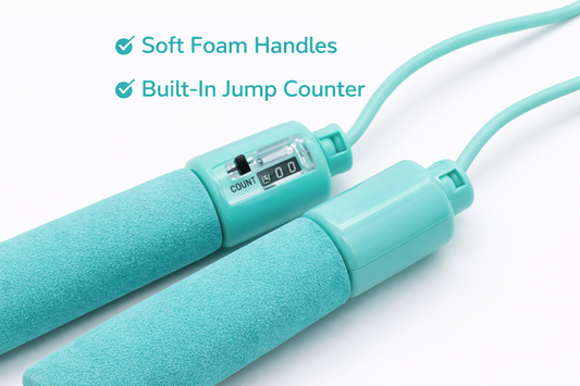 Digital Jump Rope with Counter – Foam Handles, Adjustable Fitness Skipping Rope