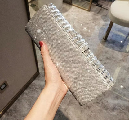 Diamond Three Discount Dinner Bag Hand Armpit Chain Wedding Party Crystal