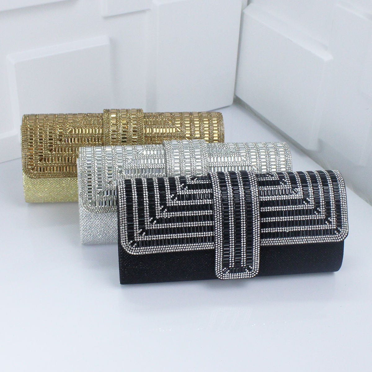 Diamond Three Discount Dinner Bag Hand Armpit Chain Wedding Party Crystal