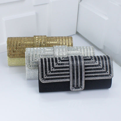 Diamond Three Discount Dinner Bag Hand Armpit Chain Wedding Party Crystal