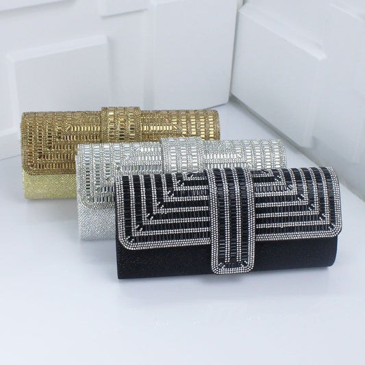 Diamond Three Discount Dinner Bag Hand Armpit Chain Wedding Party Crystal