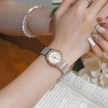 Women's Traditional Quartz Two Tone Steel Watch 24mm 45L177 New Bat