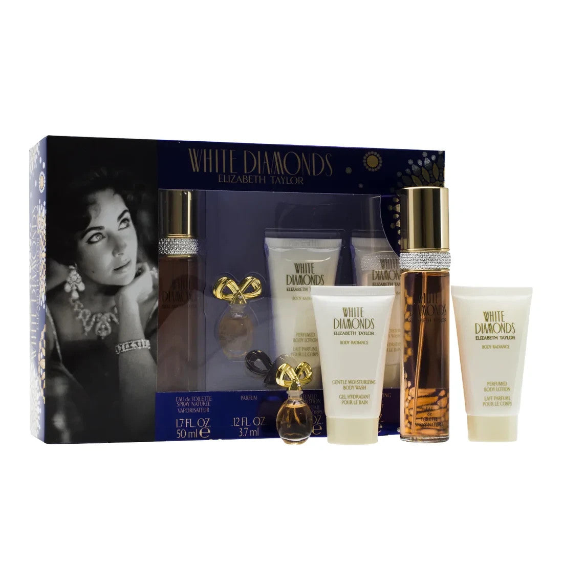 White Diamonds by Elizabeth Taylor, 4 Piece Gift Set women 1.7oz