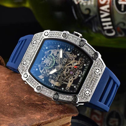 Luxury Men's Fashion Automatic Mechanical Watch - Blue