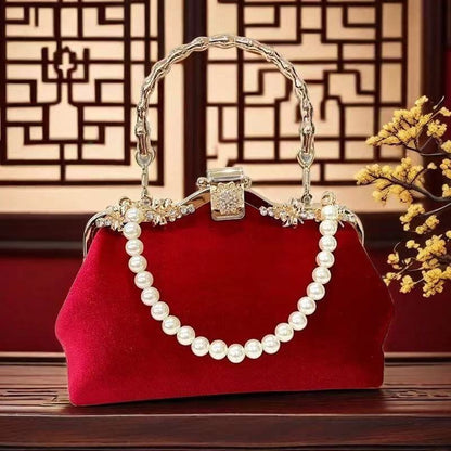 Women Shoulder Bags Gold Crossbody Bags Chain Shell Clip Handbag Evening Clutch