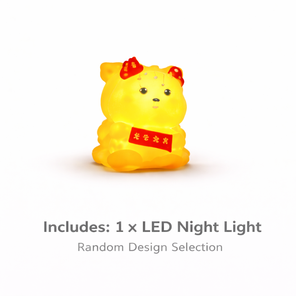 Cute LED Night Light – Character Lamp, (Random Character)