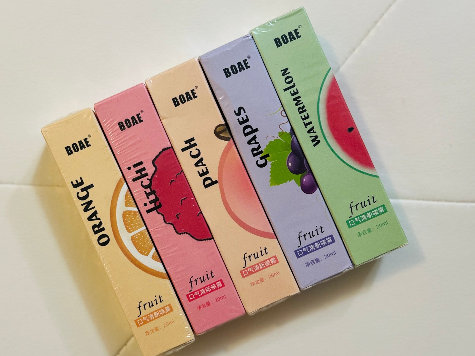 BOAE Fruit Scented Body Mist Set – 5 Refreshing Flavors