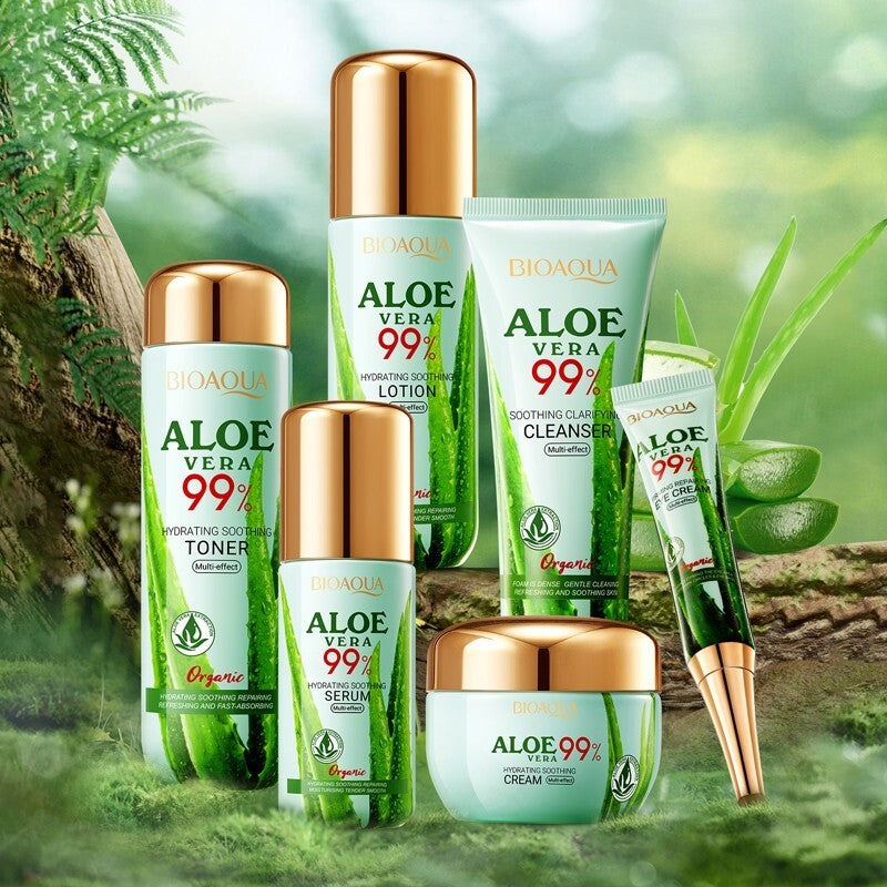 Aloe Vera Hyaluronic Acid Skin Rejuvenation Whitening Moisturizing 6PC Set