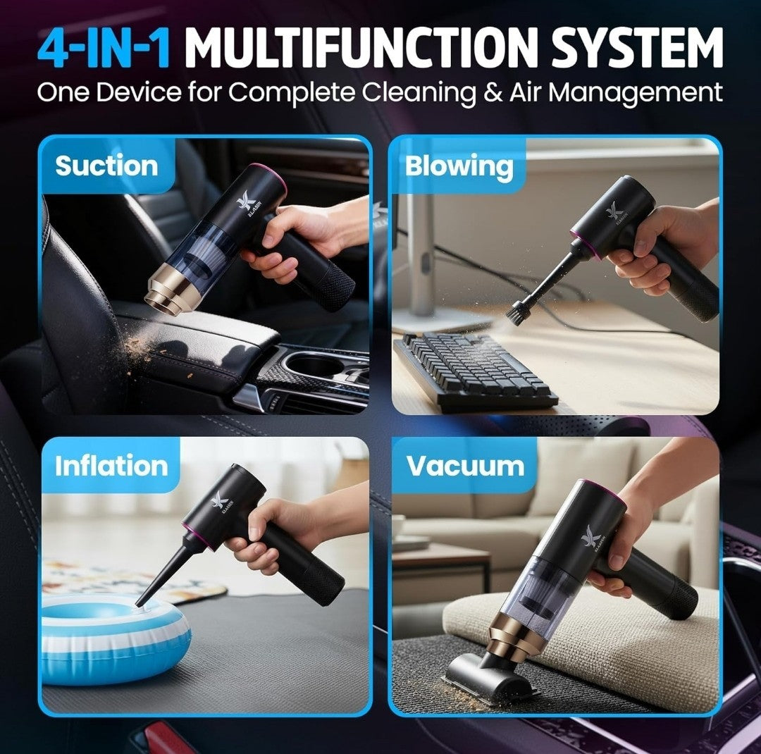 Car Vacuum Portable Cordless Dual Gear Small Powerful Portable | Blower Inflator