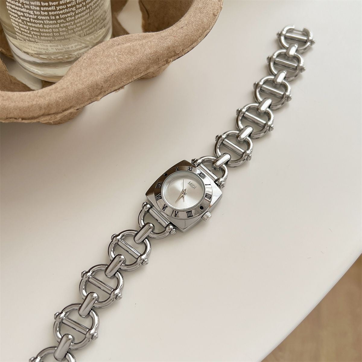 Women's Watch - Black Dial, Stainless Steel Bracelet