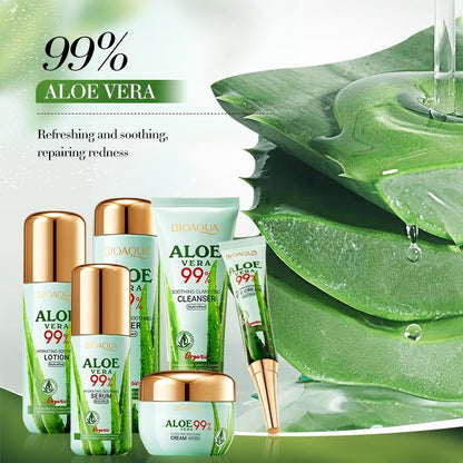 Aloe Vera Hyaluronic Acid Skin Rejuvenation Whitening Moisturizing 6PC Set