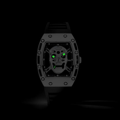 Men's Matte Black Plastic Strap Watch 42mm