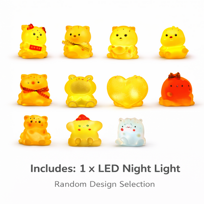 Cute LED Night Light – Character Lamp, (Random Character)