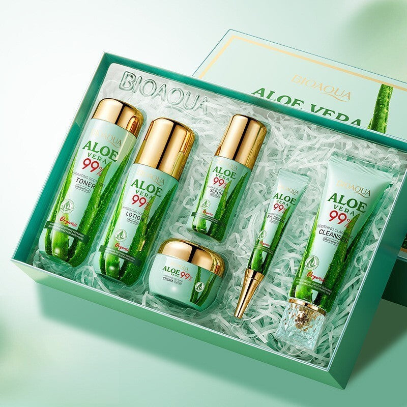 Aloe Vera Hyaluronic Acid Skin Rejuvenation Whitening Moisturizing 6PC Set
