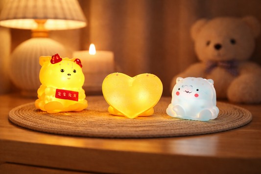 Cute LED Night Light – Character Lamp, (Random Character)