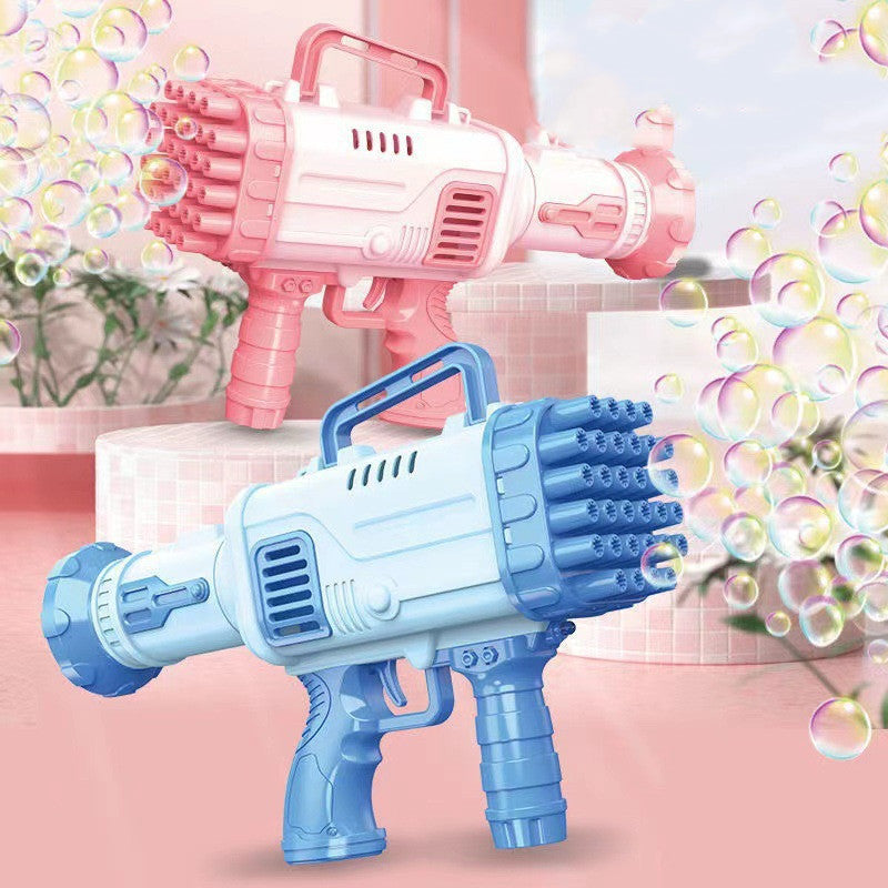 32-Hole Bazooka Bubble Gun – Automatic Electric Bubble Machine