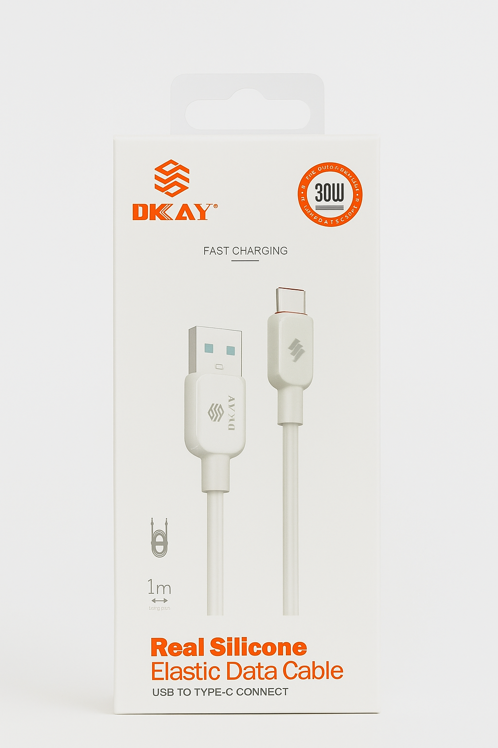 Long Lasting Stretchy Charging Cable USB C