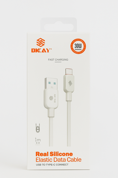 Long Lasting Stretchy Charging Cable USB C