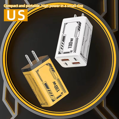 Super Fast 130W USB C Wall Charger, 2-Port PD & 2-Port USB