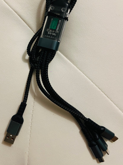 3 in 1 Fast USB Charging Cable Universal Multi Function Cell Phone Charger Cord