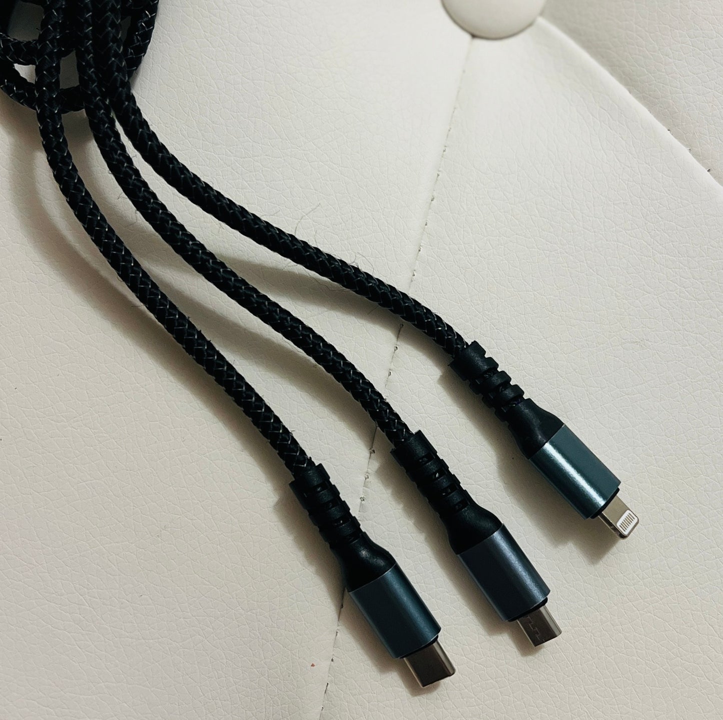 3 in 1 Fast USB Charging Cable Universal Multi Function Cell Phone Charger Cord