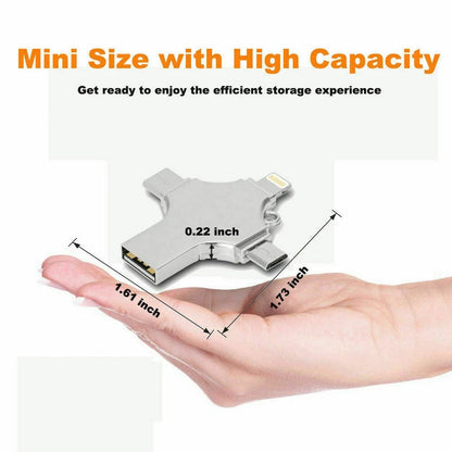 64GB USB Flash Drive 4 in 1