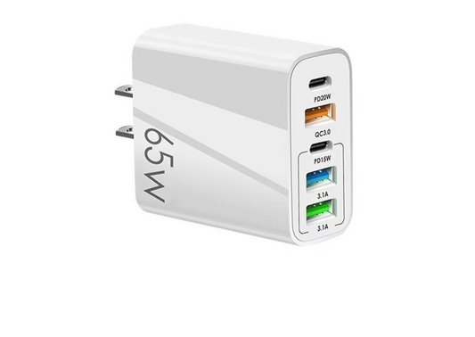 65W 3-Port Fast Wall Charger