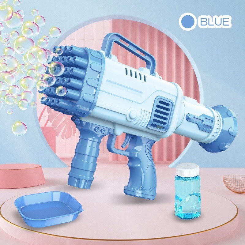 32-Hole Bazooka Bubble Gun – Automatic Electric Bubble Machine
